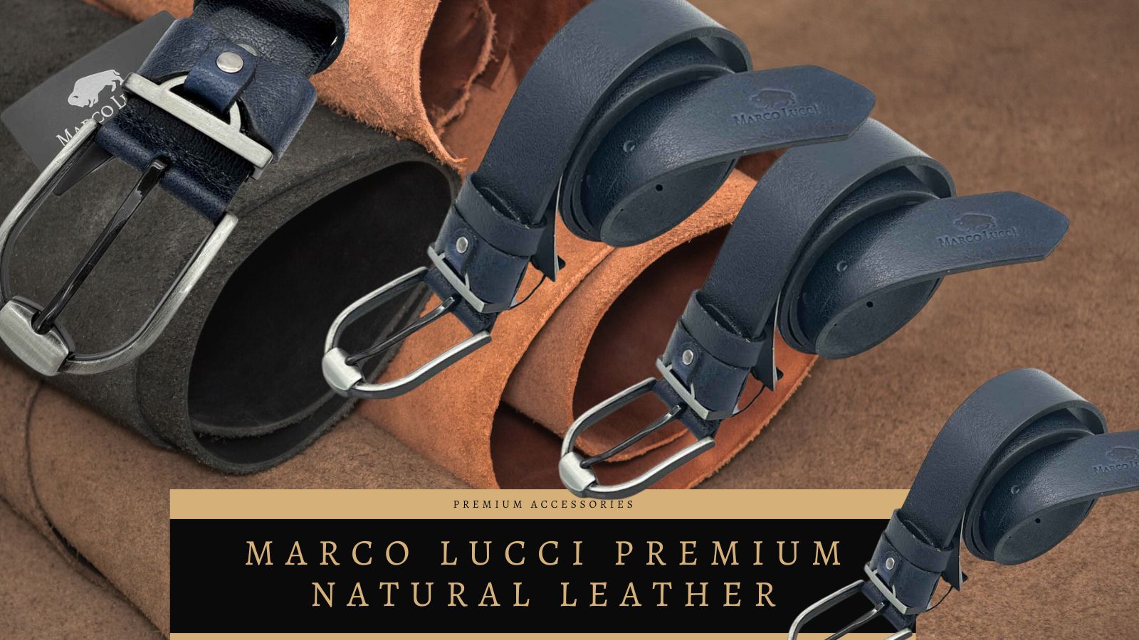 curea din piele naturala premium - Marco Lucci